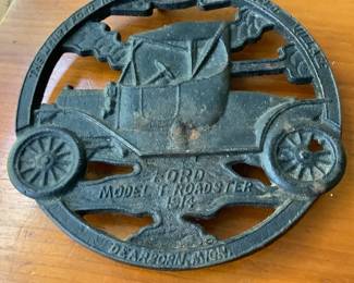 Ford Model T cast iron trivet