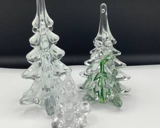 Glass Christmas Trees