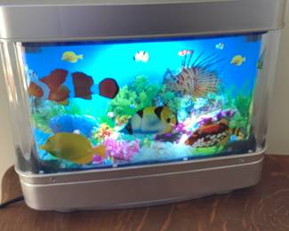 Aquarium decor, lights and moves