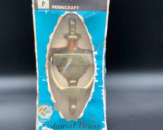 Solid brass by Penncraft door knocker with original box