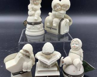 Snowbabies trinket boxes