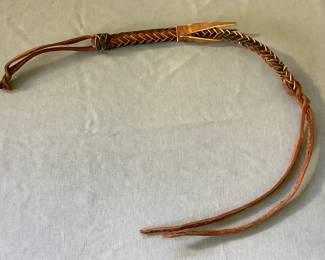 Braided Leather Quirt