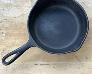 One of many cast iron skillets