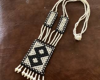 Hand made seed bead necklace