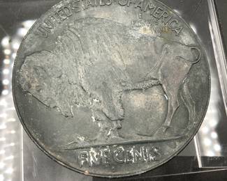 Large Buffalo Coin