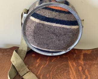 Vintage canteen with wool covering