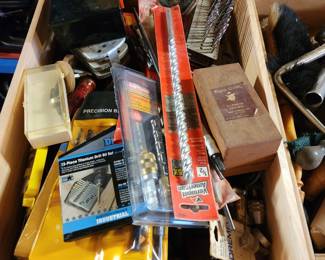 You need drill bits. 