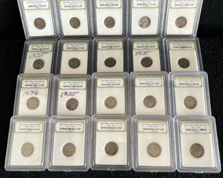 Indian Head Buffalo Nickels Collection - Multiple Years & Graded Coins.