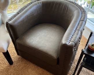 Barrel/swivel chair by LF Products.