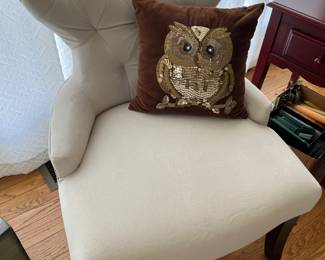 Upholstered chair by Office Star Products.