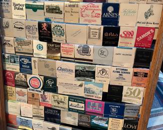 Collection of vintage matchbooks.