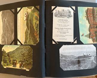 Vintage postcard album.