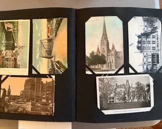 Vintage postcard album.