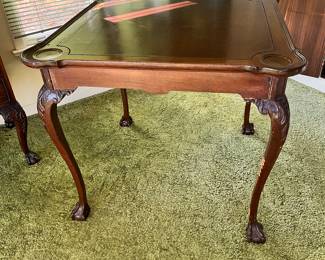 French antique game table