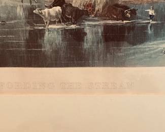 Wall Art Albert Bellows "Fording The Stream"