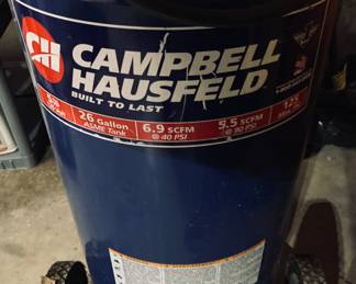 Campbell Hausfeld 26 gallon air compressor.