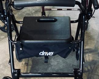 Drive Medical 795B Duet Folding Transport Wheelchair and Rollator Walker. 2 Available.