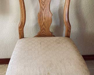 Set of 4 Vintage Oak Side Chairs.