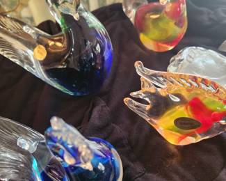 Murano glass figurines