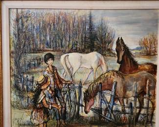 Original oil by " Jacques  Lalande"
French artist born in 1924