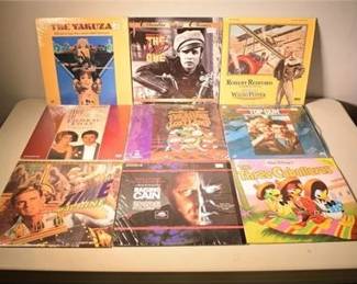 Lot Of 9 Laserdiscs: Top Gun, The Wild One, The Time Machine, Yakuza + More