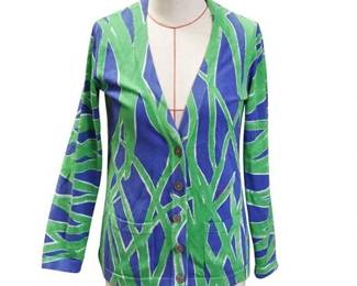 Lilly Pulitzer Silk Blend Cardigan Size Medium