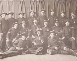 Large WW1-Era Grayscale Photo Print