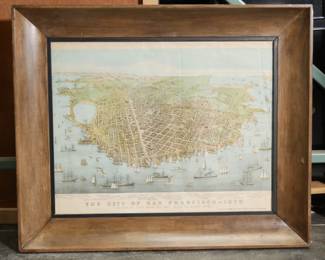 Framed Art Print Of The City Of San Fransisco 1878