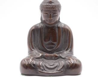 Solid Cast Iron Japanese Buddha Statue