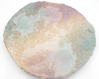 Handmade Sand Cast Ceramic Dish