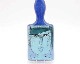 Hand Painted Costa Rican Wall Decor Pottery In Paint Brush Shape