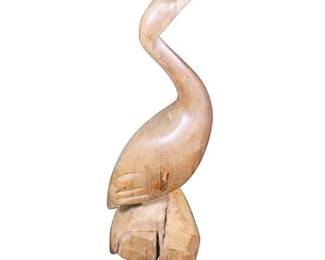 MCM Handcrafted Folk Art Duck Sculpture