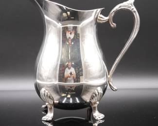 Leonard Silver Plate Footed Water Pitcher