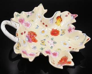 Ceramic Maple Leaf Bowl, Mayfair Collection by Jay