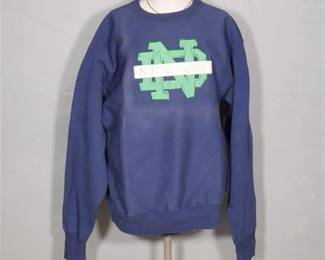 Crable Sportswear "Notre Dame" University Monogram Sweater Size XL
