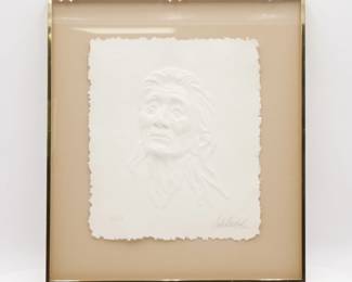 Embossed Cast Paper Art by Carlo Wahlbeck