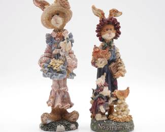 Pair Of Boyds Bears & Friends Folkstone Collection Figurines