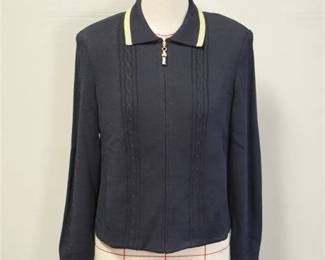 St. John Sport Navy Blue Pantsuit Women's Size M/10