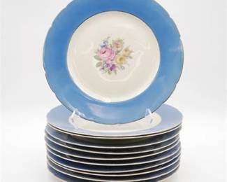 Royal Ivory KPM Dinner Plates (Set of 11)