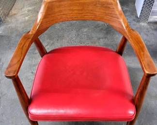 004 MCM WOOD ARM CHAIR