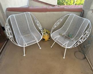 mesh patio set vintage 