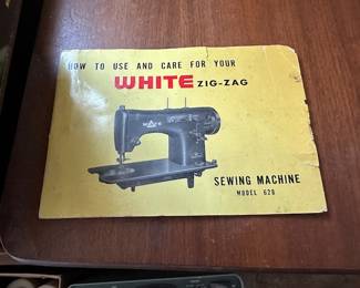 white sewing machine