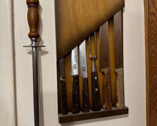 cutlery set on wall 