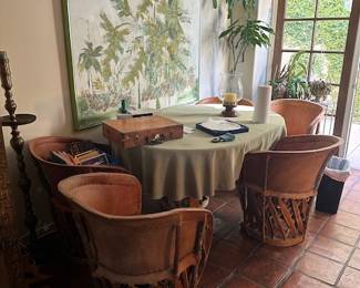 LEATHER CACTUS CHAIRS