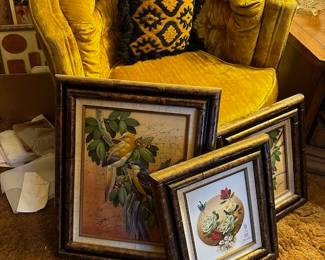 green chair vintage antique 