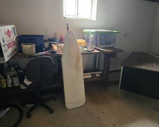 Contents of Room W/ Tools, Desk, and More