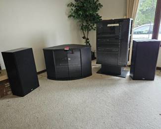 Entertainment Package W/ DVD Player And Stereo Systems