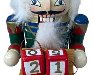 Wooden Nutcracker Date Blocks 