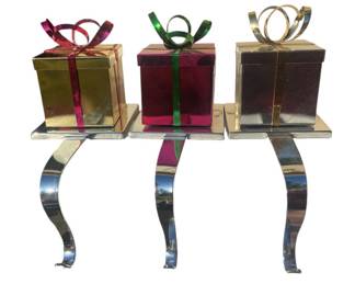 Metallic Stocking Hangers 