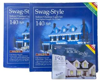 Clear Swag Christmas Lights 